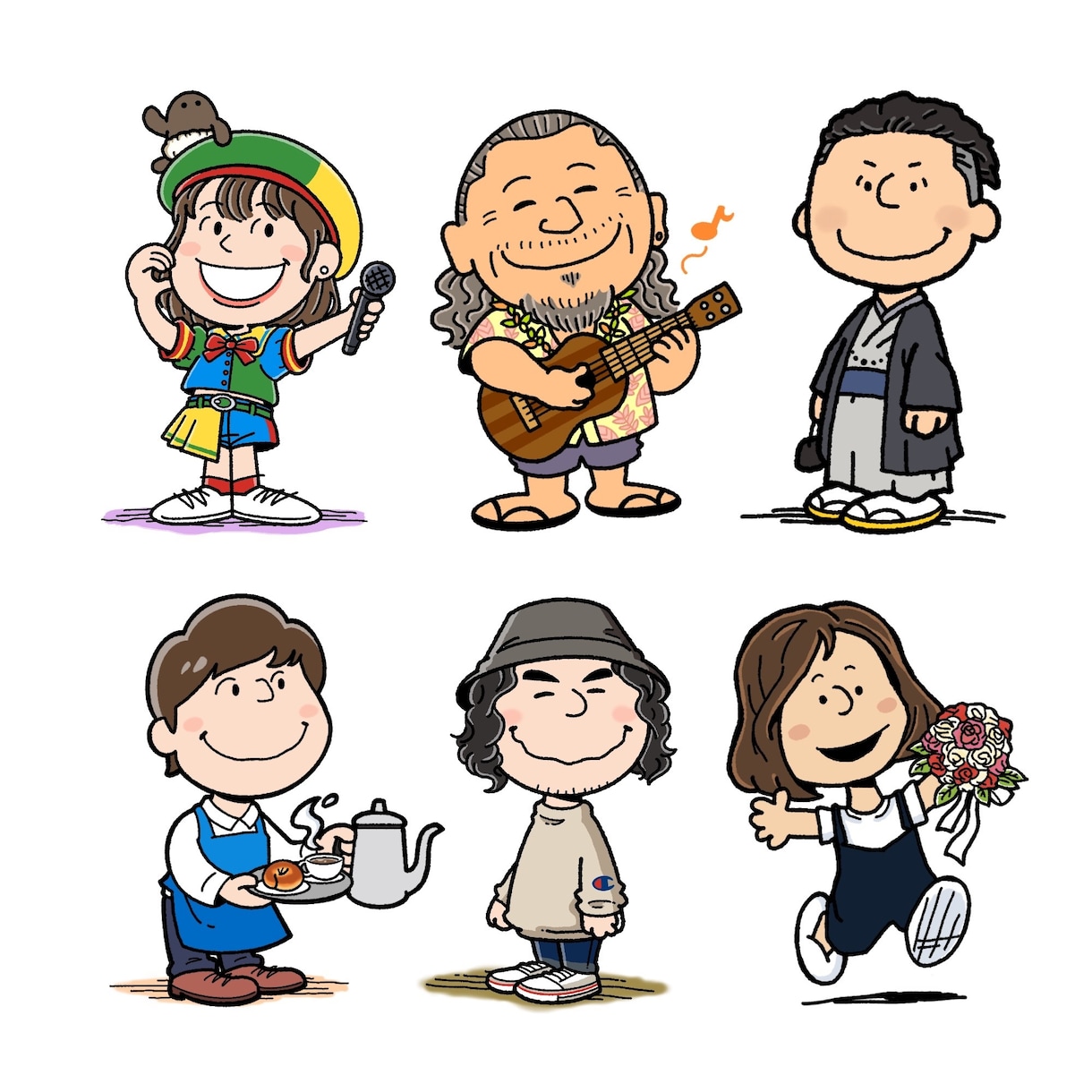 ピーナッツ（スヌーピー）風イラストお作り致します ブログやSNSのアイコン、プレゼントにオススメです★ イメージ2