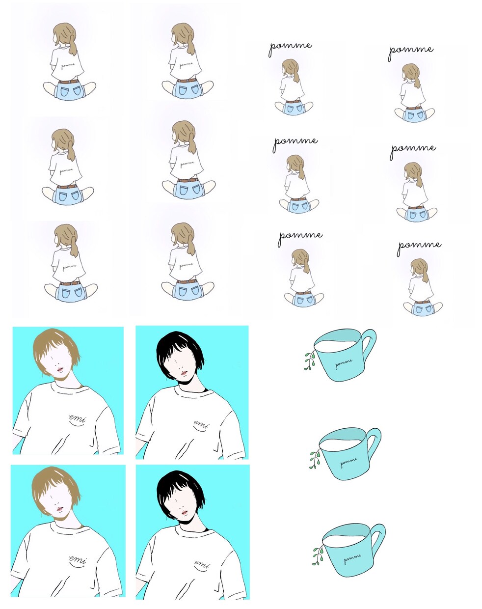 ゆるくて可愛いイラスト描きます ゆるくて可愛くて歯っぴぃになれるイラスト イメージ2