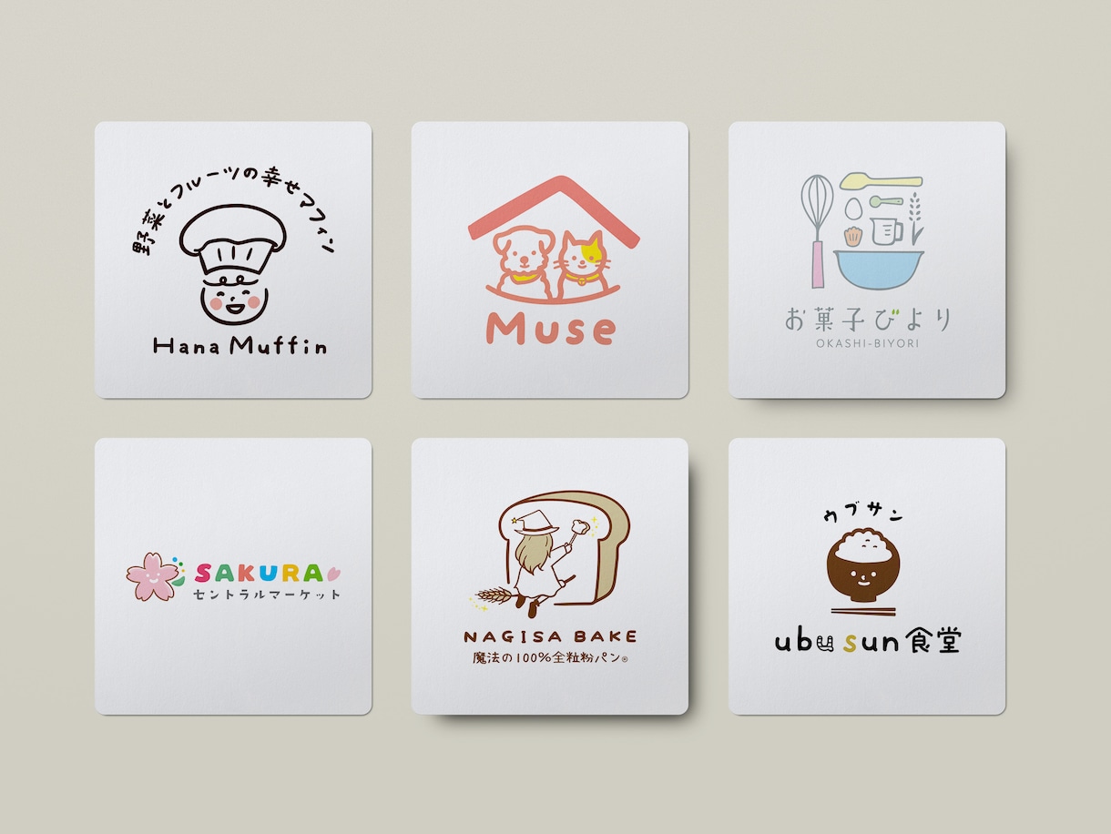 思いを伝えるあたたかみのあるやさしいロゴ作成します ご納得いただけるまで修正〇手描きをベースに1から丁寧に作成 イメージ9