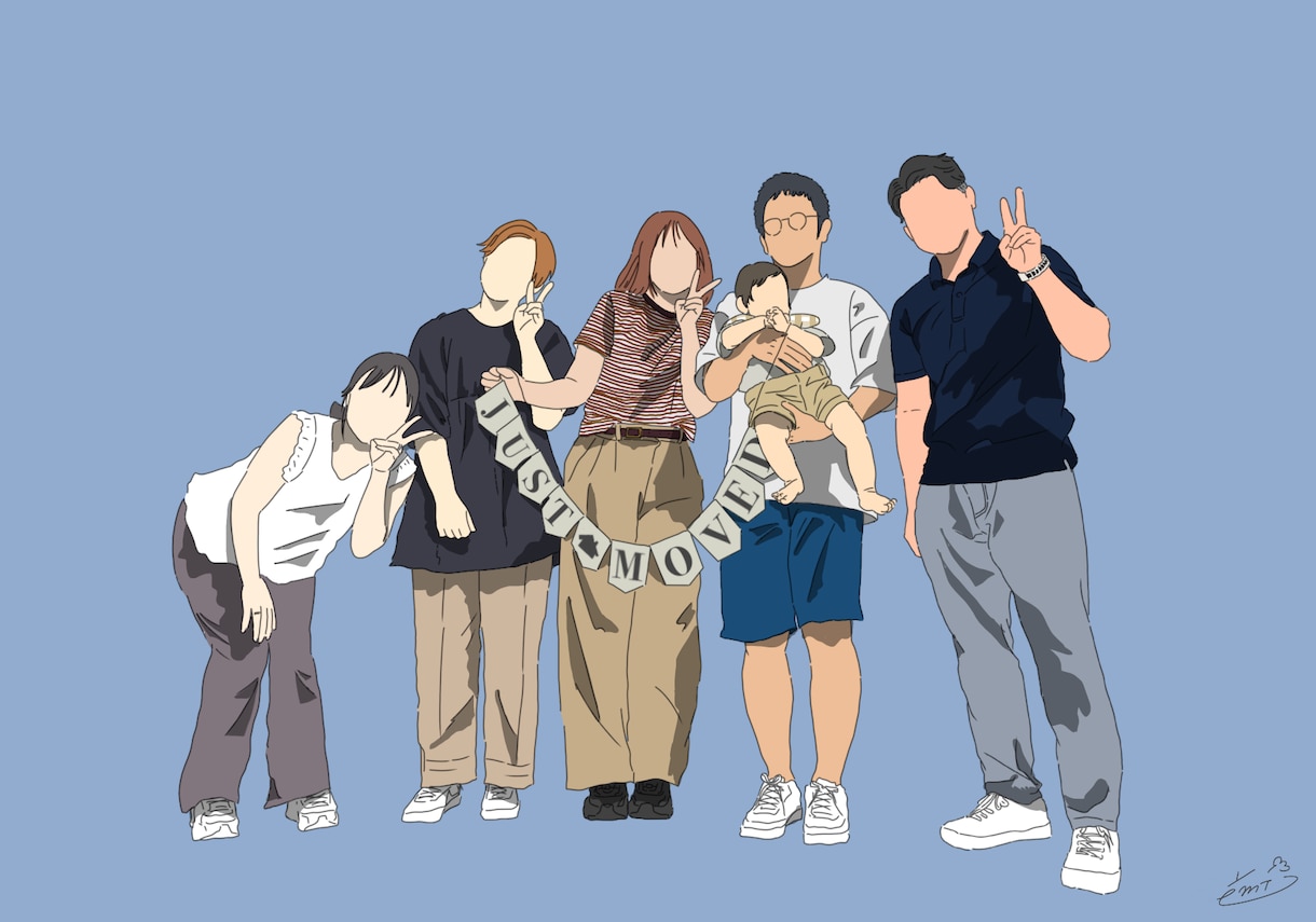 写真を元にシンプルなイラスト描きます 【12月までのお試し価格】SNSやウェルカムボードに利用可能 イメージ5