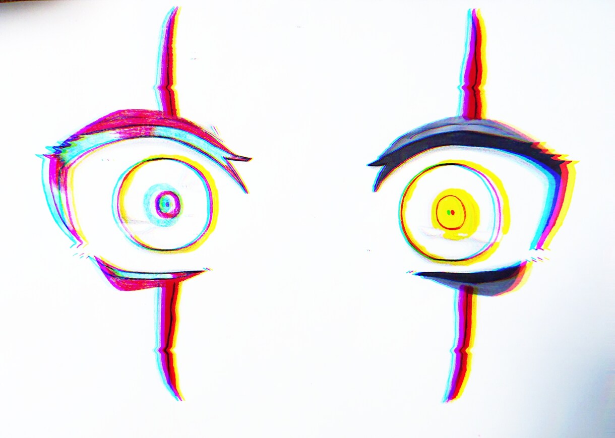 オリジナリティー溢れるアナログ絵、描きます 独特なイラスト好きの方へ。アイコンやサムネにオススメ! イメージ1