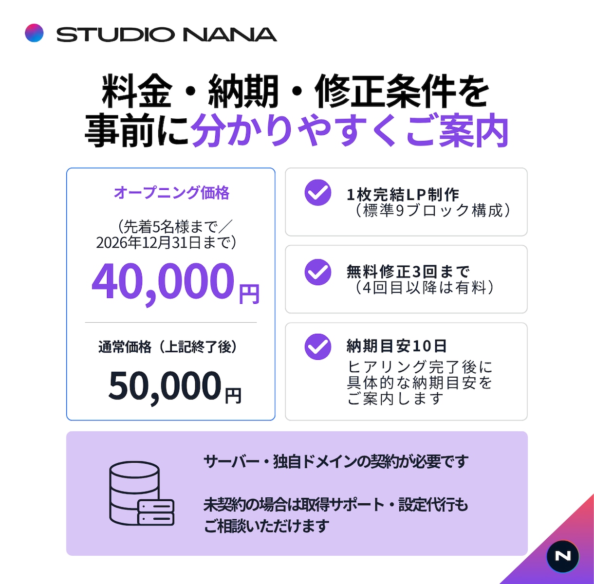 予約・申込みにつながる集客LPを制作します 予約・申込みの一歩を後押しする1枚完結LP イメージ5