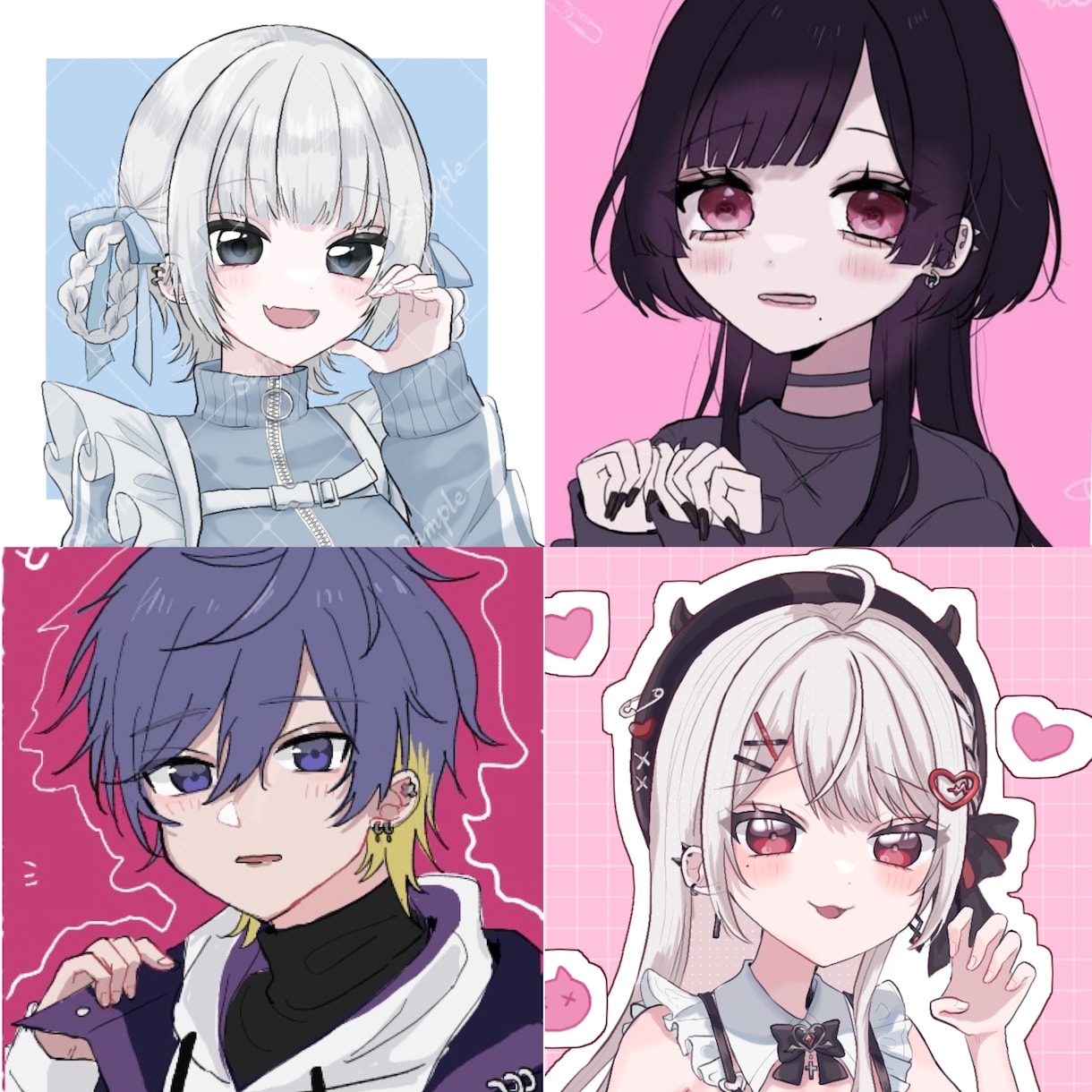 かわいいイラストお描きします ＊SNSや配信でお使いいただけます！ イメージ6