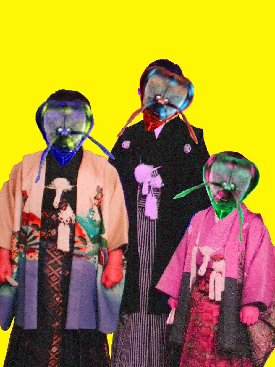 提供していただいた画像を元にコラージュを作成します 色彩豊かな尖ったデザインのコラージュ画像 イメージ5