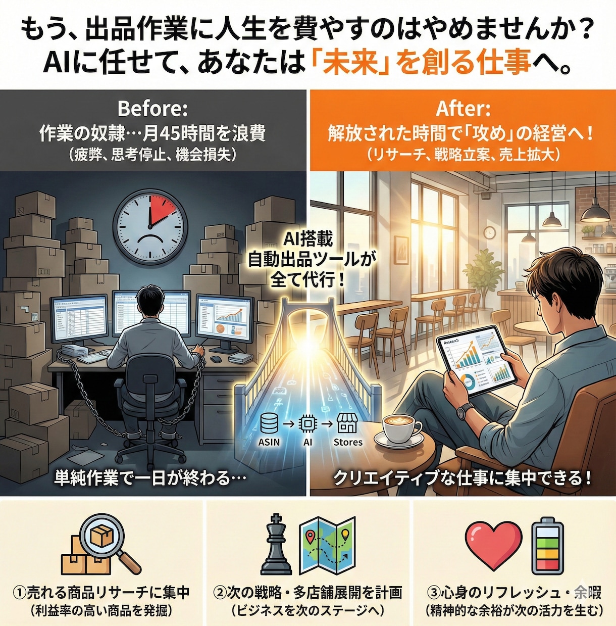 Amazon商品を楽天/Yahooへ自動出品します 月45時間の作業削減◆ASINだけで画像・情報を自動取得OK イメージ5