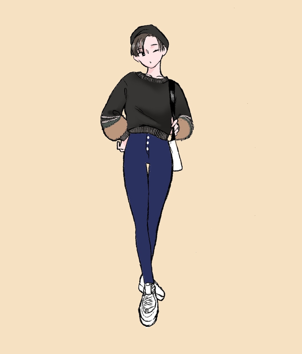スタイリッシュな全身アイコン作成致します あなたの雰囲気に合わせた私服コーデのイラストを作成します！ イメージ6