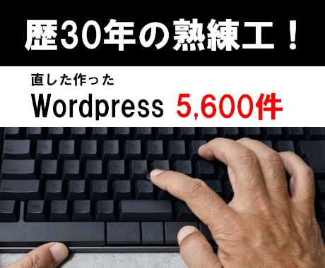 Wordpress修理カスタム歴30年が対応します 30年の経験、ノウハウ、難解なカスタマイズが得意！ イメージ1