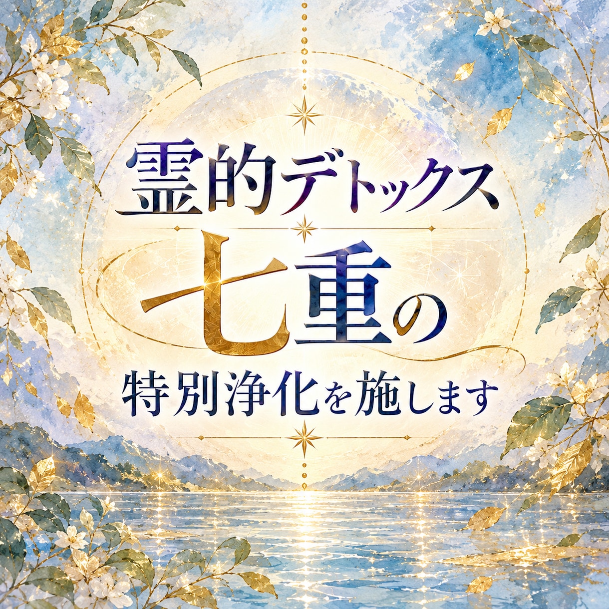 霊的デトックス・七重の特別浄化を施します 魂の深層まで、七つの浄化で徹底的に清める贅沢な特別施術 イメージ1