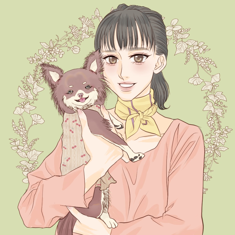 選べる背景♪華やぐイラスト＆アイコン描きます キャンペーン中！無地背景or柄背景のどちらか指定可 イメージ4