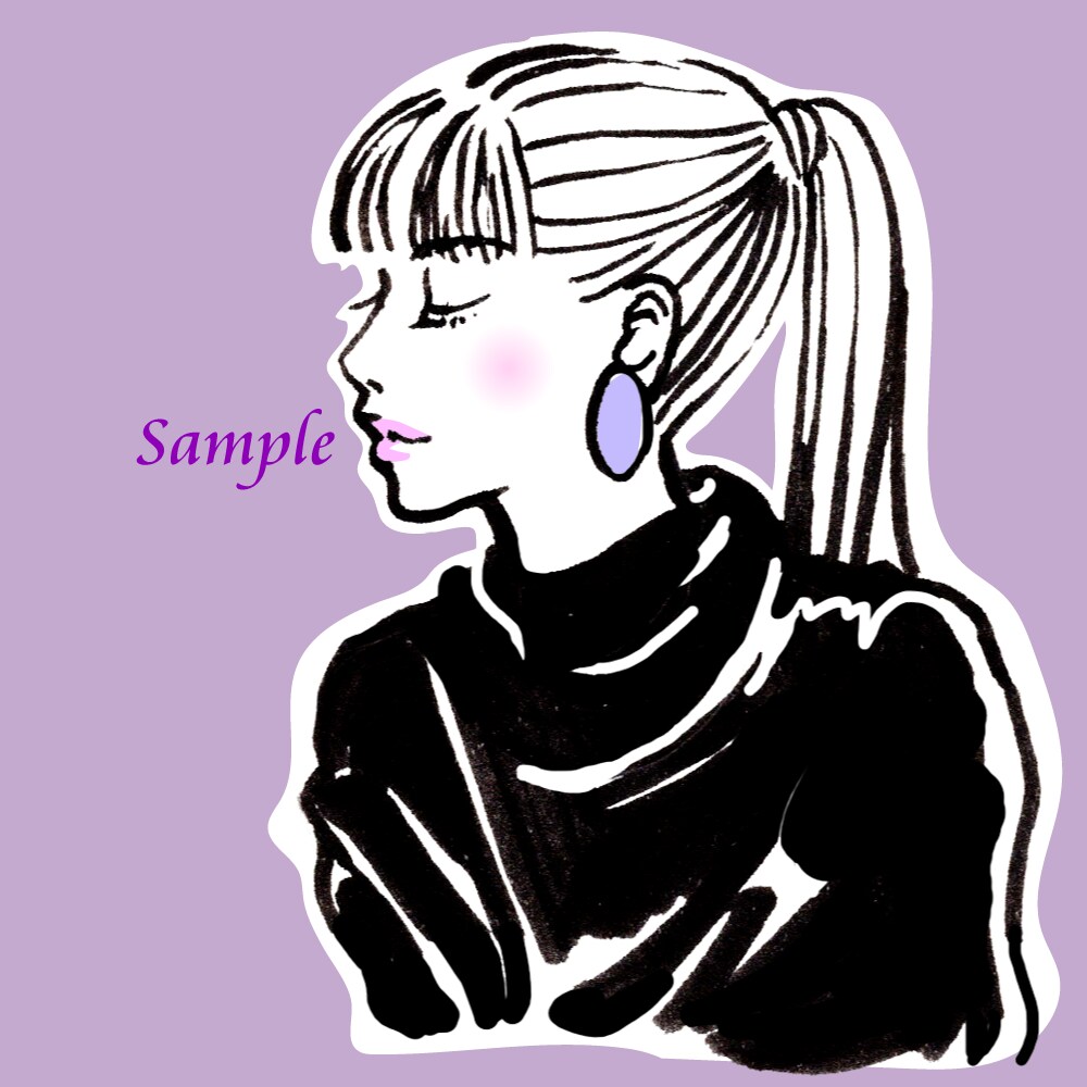 SNSで印象UP！あなたの似顔絵アイコン描きます 自分らしさを魅せる似顔絵【シンプル・大人・おしゃれ・親しみ】 イメージ3