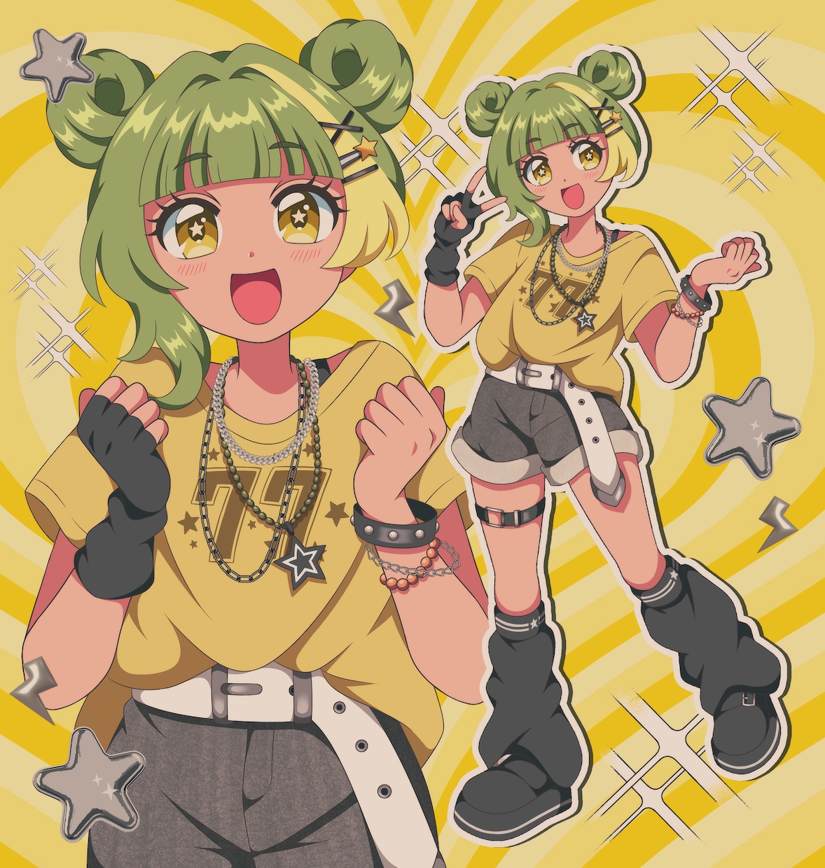 80s90s風のレトロポップイラスト制作します ビビッドでどこかノスタルジックな令和のニューレトロ イメージ3