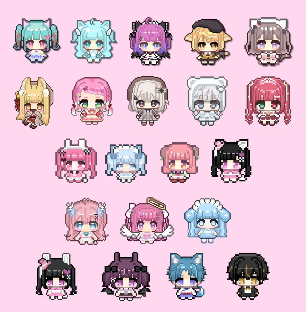 ドット絵、メンバーシップ、サブスクバッジ作成します YouTube、twitch、ドット絵、バッジ イメージ3