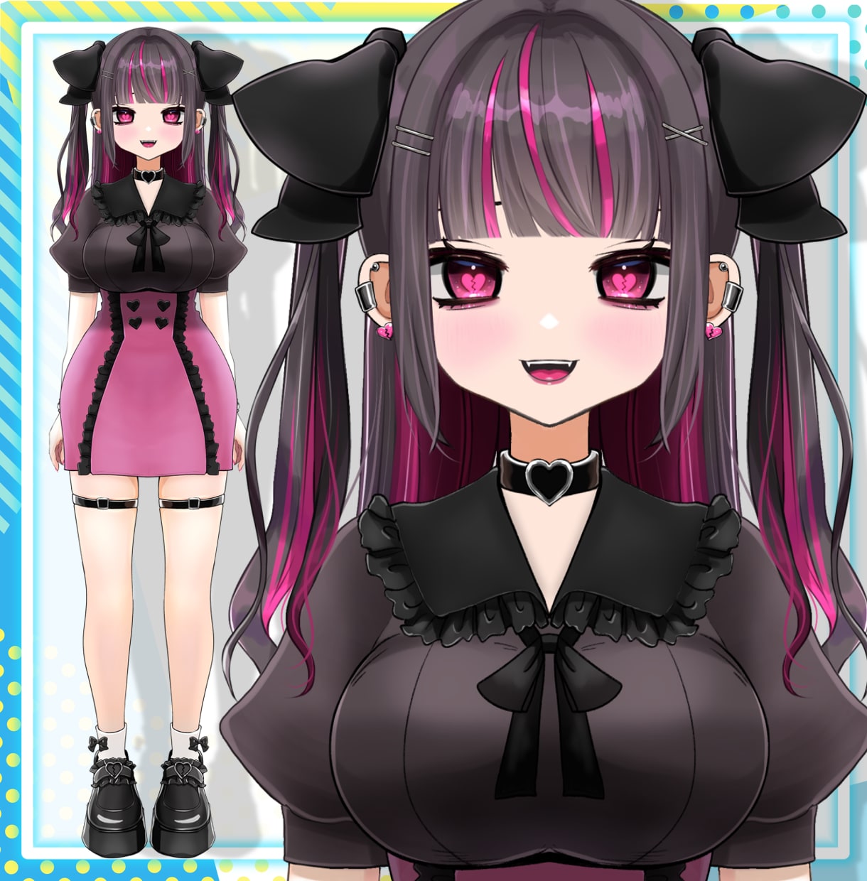イラストからモデリング一括でVtuber制作します スムーズなので短納期が可能！あなたの声からデザインも出来ます イメージ9