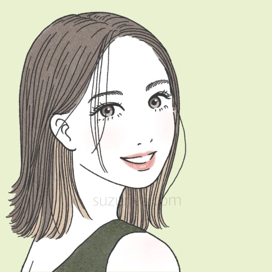 おしゃれな女の子・ガールズイラスト描きます 大人かわいい、アナログ風の女性イラストです。アイコン・名刺に イメージ2