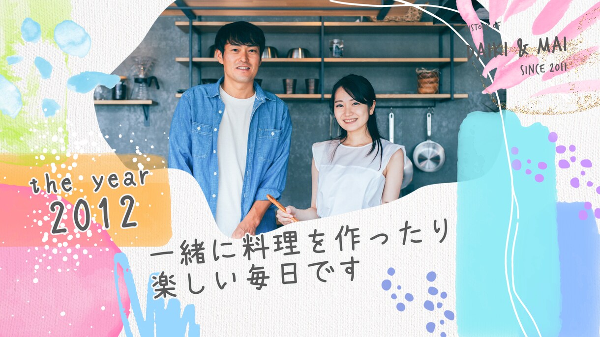 デビュー記念50％オフ！プロフィール動画制作します 真っ白なカンバスに絵を描いた様なアーティスティックなデザイン イメージ5