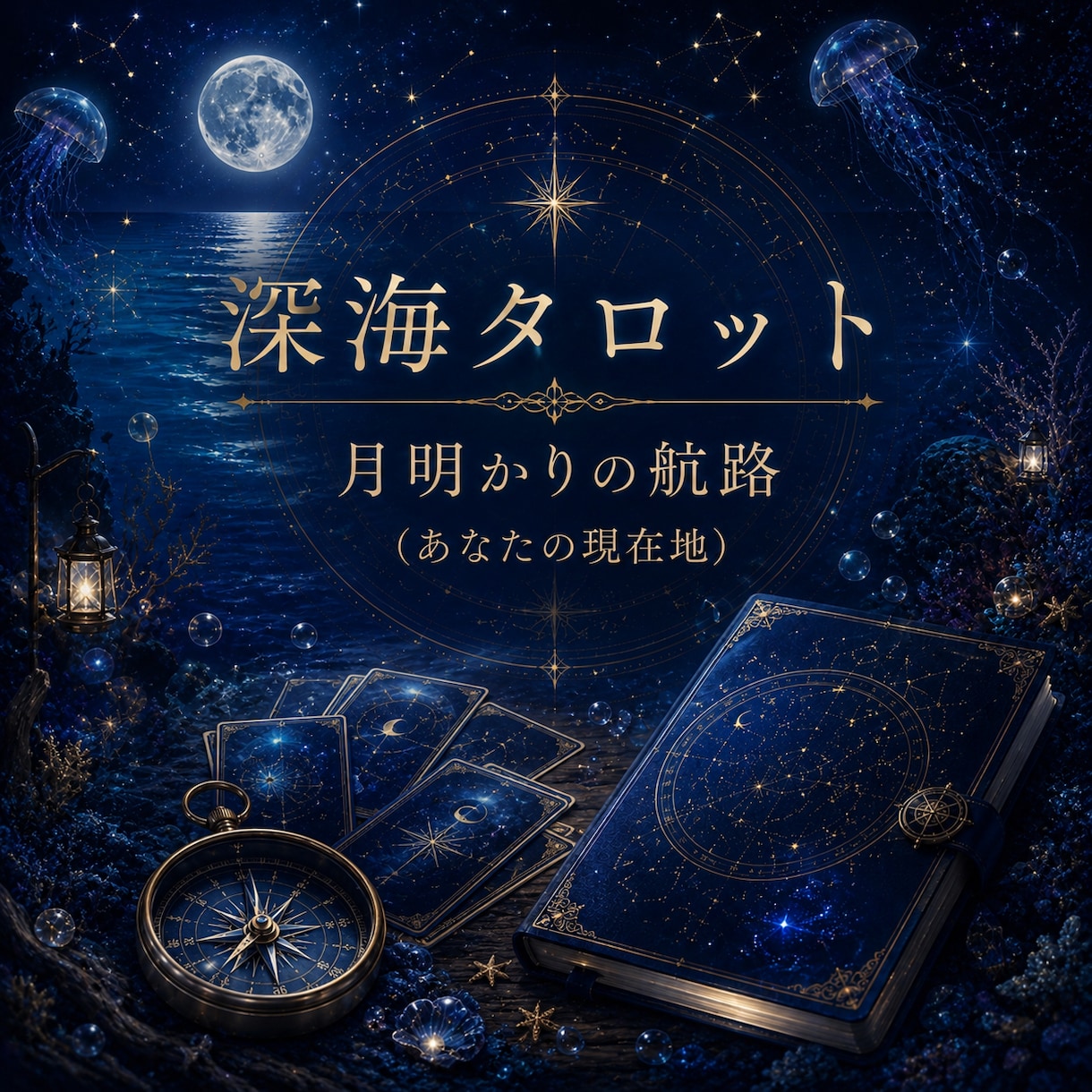 深海タロット✧あなたの現在地✧を読み解きます 今のあなたの心の状態をタロットに照らし合わせて探っていきます イメージ1