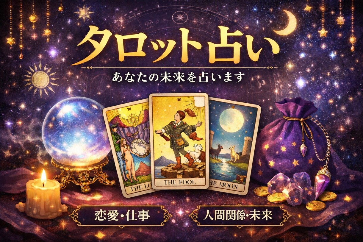 タロット占い、貴方の運命導きます 占いアプリステラで5年以上の活躍実績！当日返信！ イメージ1
