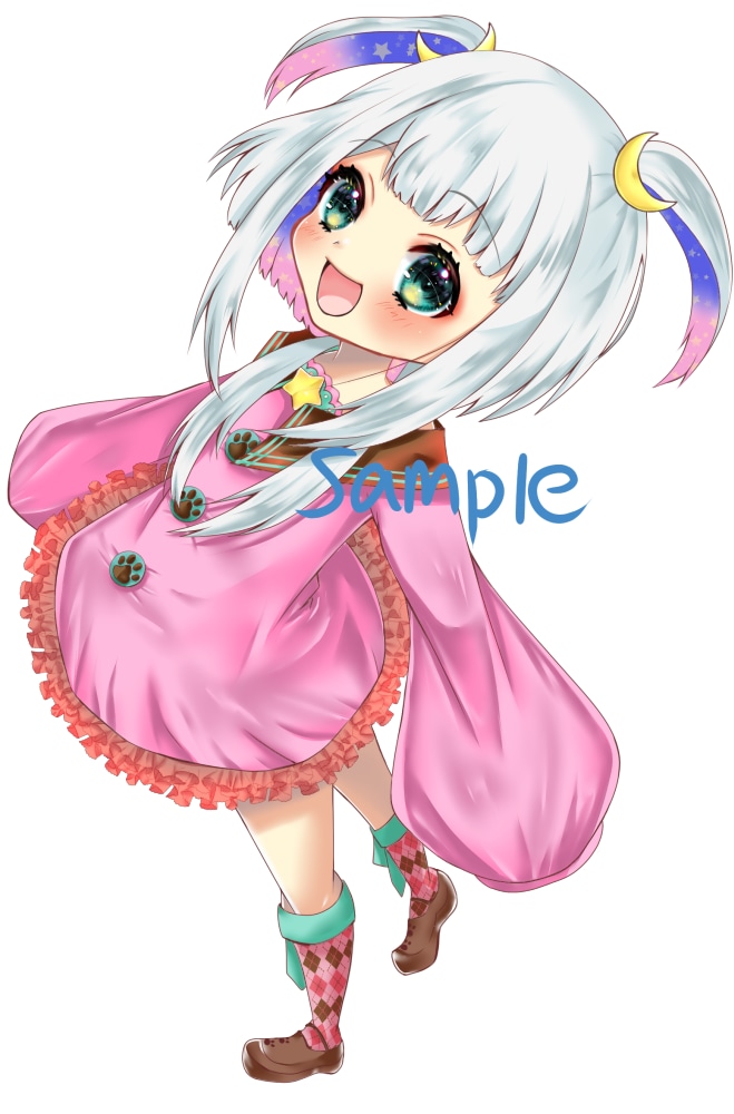 MV、歌ってみた等の配信用イラストや一枚絵描きます かっこかわいい子供～少年少女、萌え系～シンプルかっこいいまで イメージ1