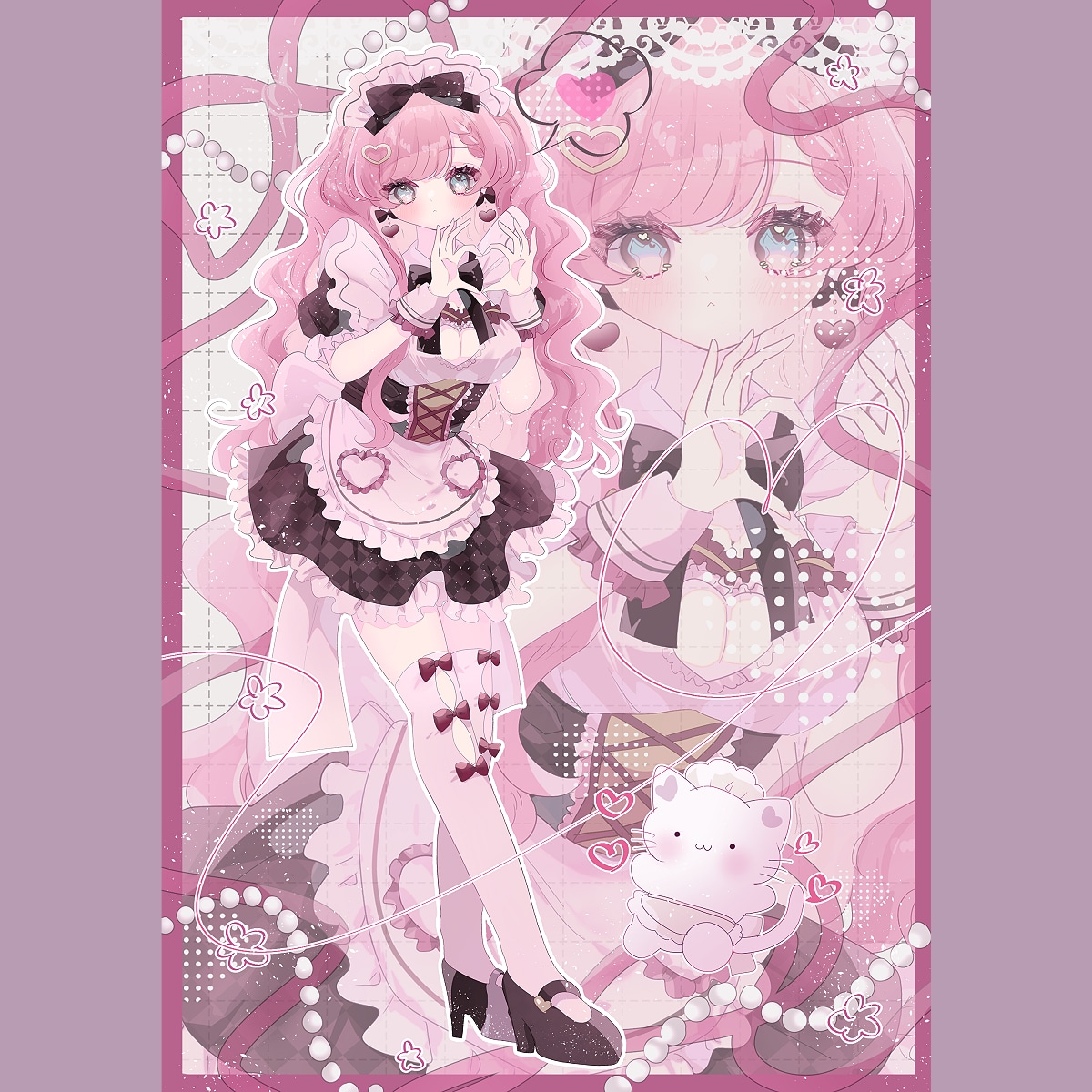 キラキラしたかわいい1枚絵を描きます 大切な思い出や、グッズ制作に！ イメージ1