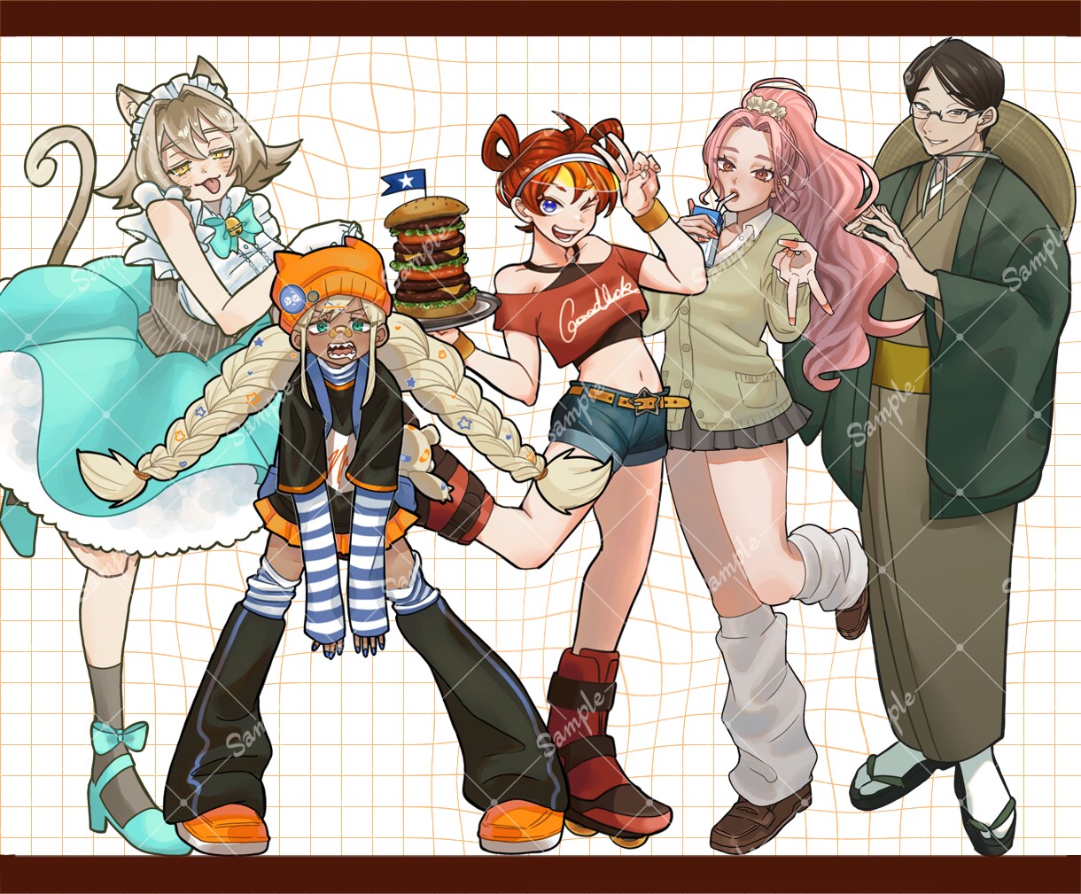 TRPGや配信に使えるポップな立ち絵を制作します 目を引くキャラクターを作りたい方へ！ゲーム、SNSなどにも◎ イメージ8
