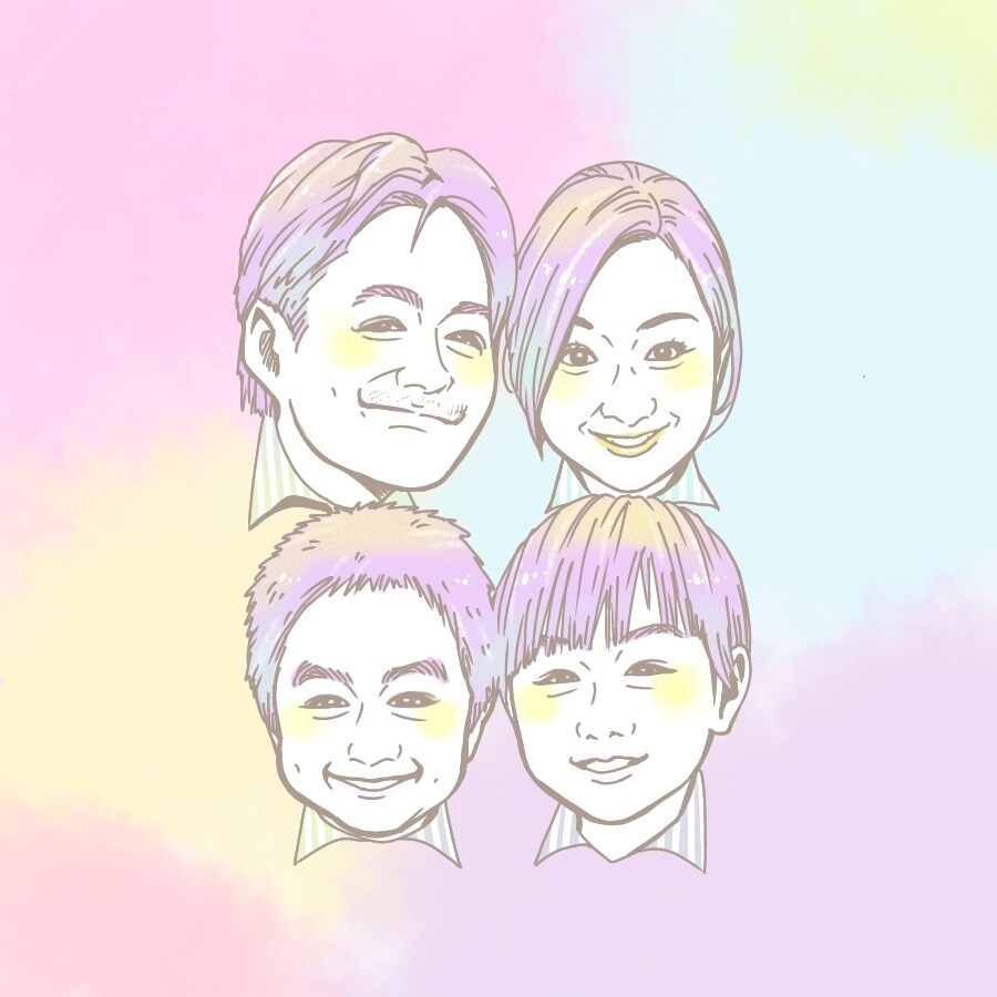 おしゃれでカラフルなSNSアイコン似顔絵を描きます カラフルポップな似顔絵です。誇張はしません。確実に似せます イメージ4