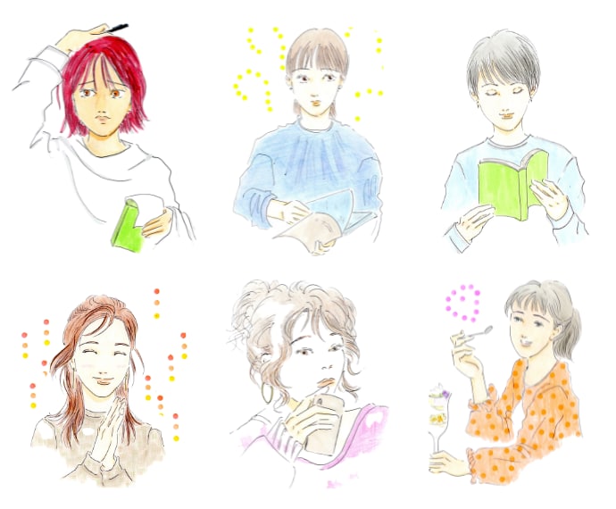 ホームページ専用｜手書きの挿絵・イラスト描きます 競争することなく、自社サイトに独自の価値を加えたい方へ イメージ7
