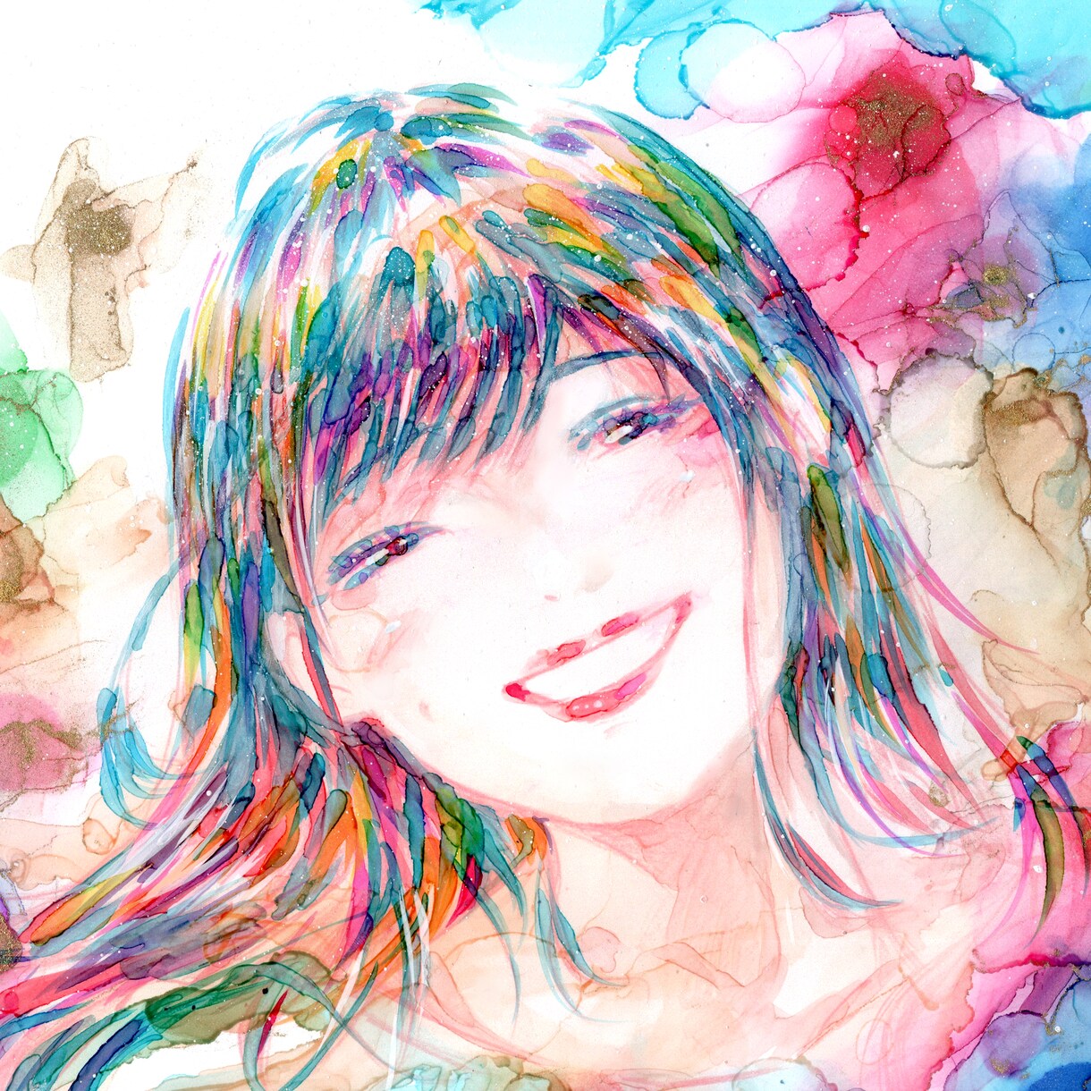幻想的な水彩風アイコン作ります ふんわり美しい水彩風イラストを制作 イメージ1