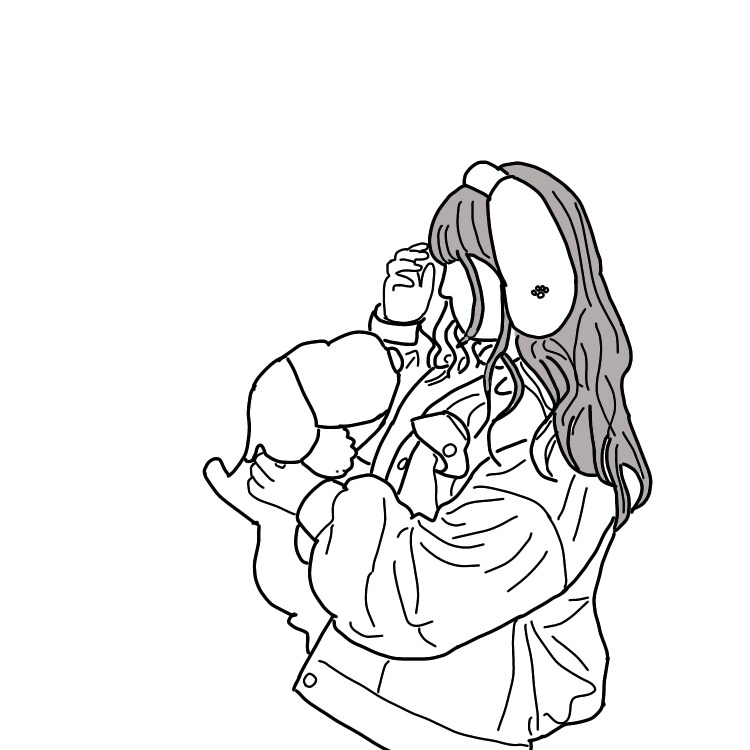 線画でイラストを描きます おしゃれな白黒イラストを主に描いてます。 イメージ1