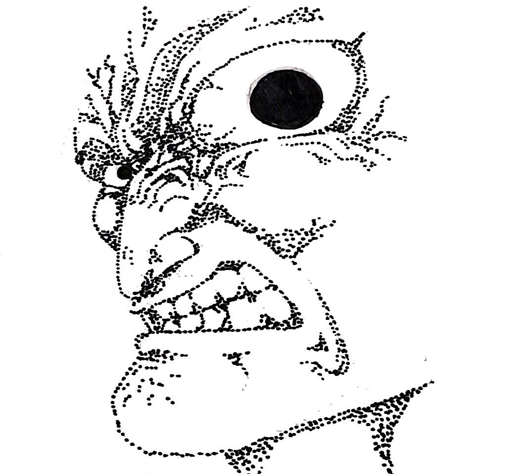 モノクロ線画で似顔絵・アイコンイラストを描きます 濃くてシュールなあなただけの似顔絵・アイコンが欲しい時に イメージ4