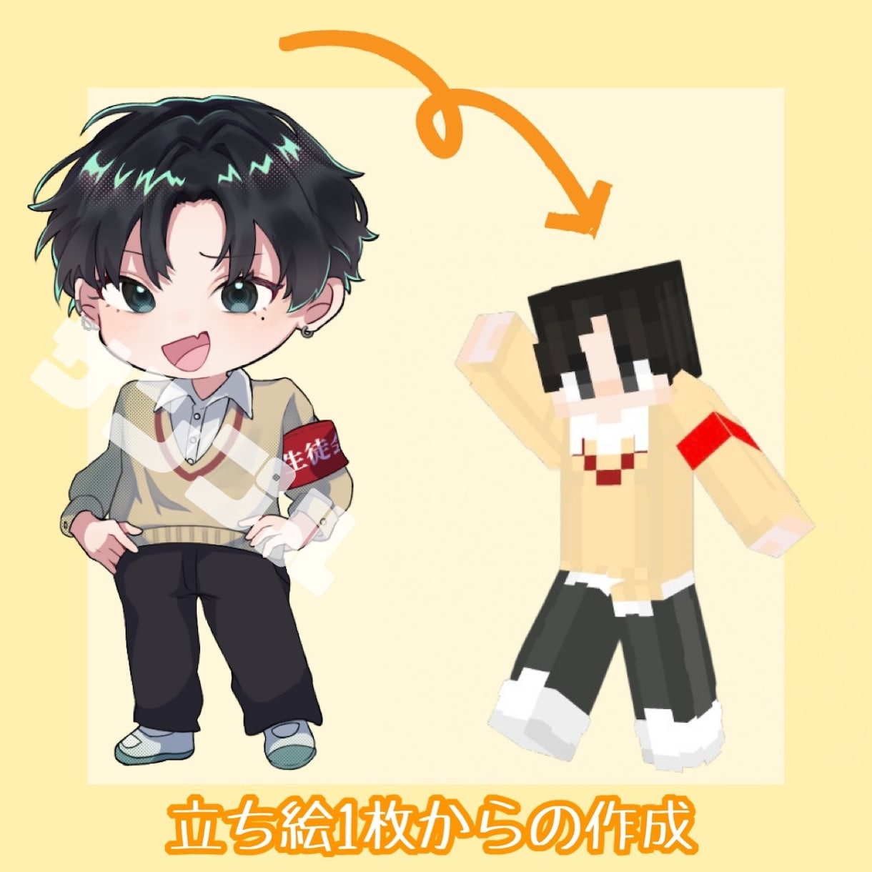 MineCraft のスキン製作します 貴方だけのオリジナルを提供いたします！！ イメージ2
