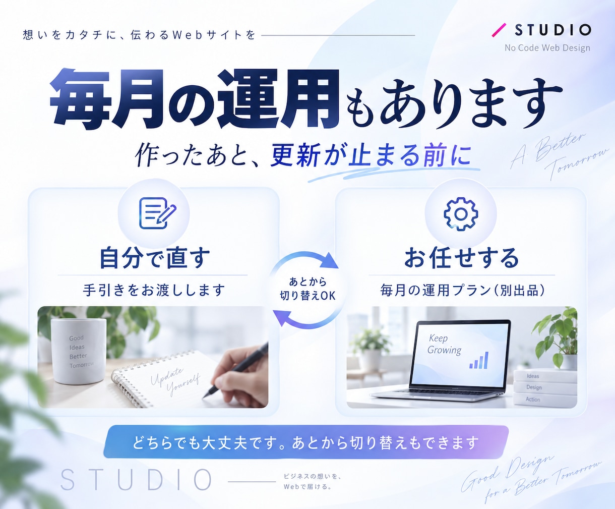 STUDIOで伝わるLPを制作します 原稿整理からSTUDIO実装まで一括対応 イメージ6