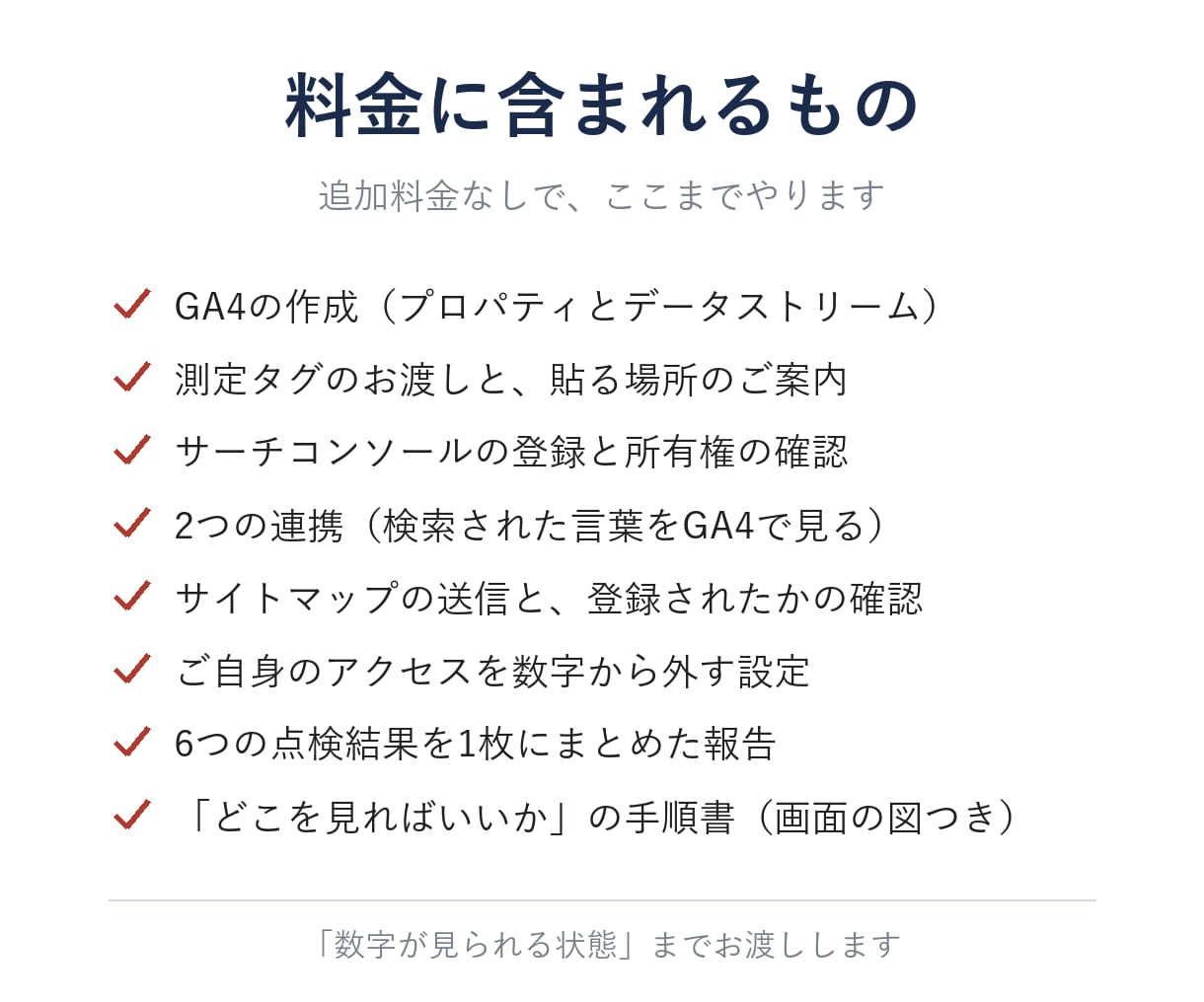 GA4・サーチコンソールを当日設定します ID・パスワード不要｜当日お渡し｜見方の手順書つき イメージ3