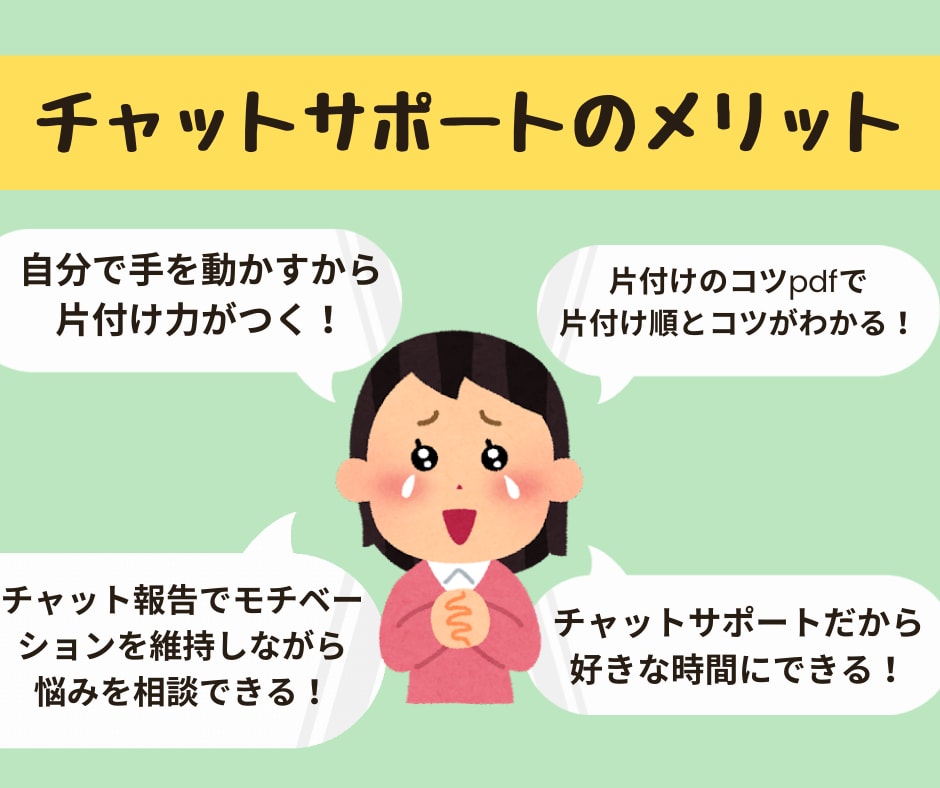 人生が変わる★片付けのコツ資料＆3日間伴走します 住まいを整えたいあなたを、汚部屋出身のプロが励まします イメージ3