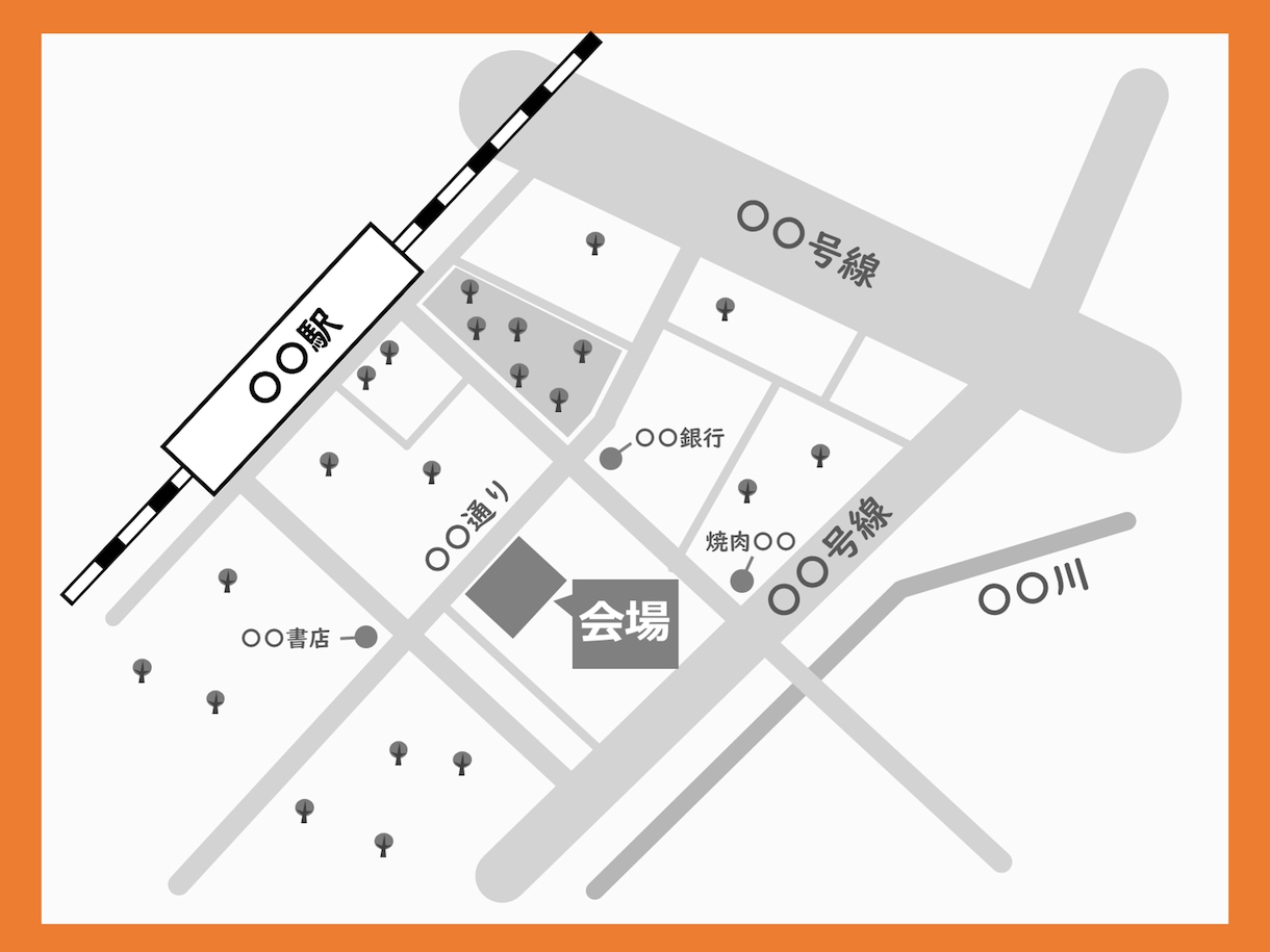 地図入り移転はがき作成します 事務所移転や店舗移転など！ご自分で印刷される際にお使い下さい イメージ6