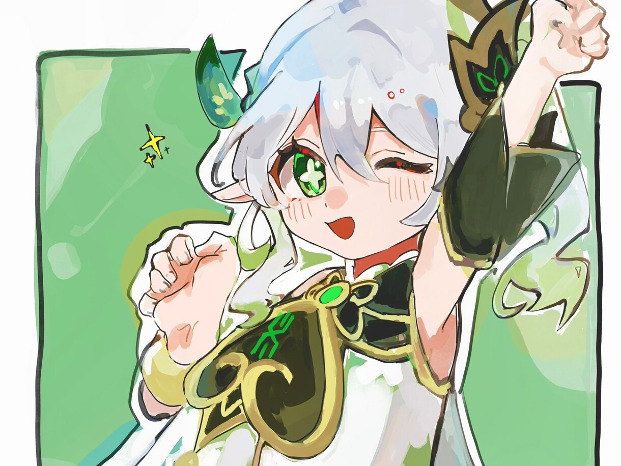 SNS用のイラスト、アイコン、立ち絵を描きます ラフ段階での修正は何度でも可！歌ってみた等の1枚絵も可！ イメージ3
