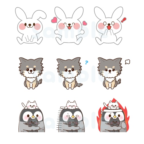 かわいい動物のイラストお描きします アイコンやカットイラスト、ペットの自分用グッズにも♡ イメージ2