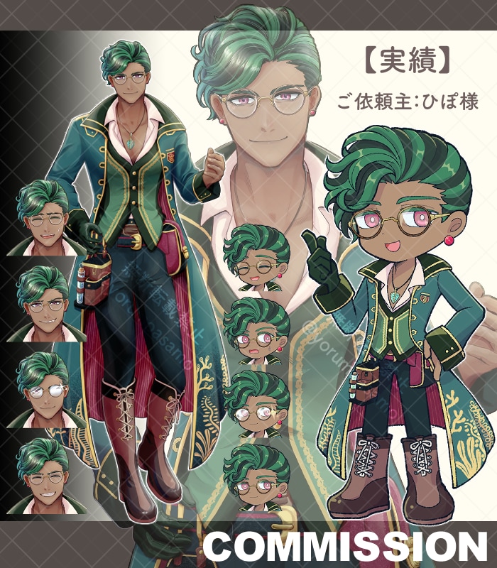 キャラデザ立ち絵　制作します 小動物からおじさんまで、幅広いキャラクターを承ります イメージ5