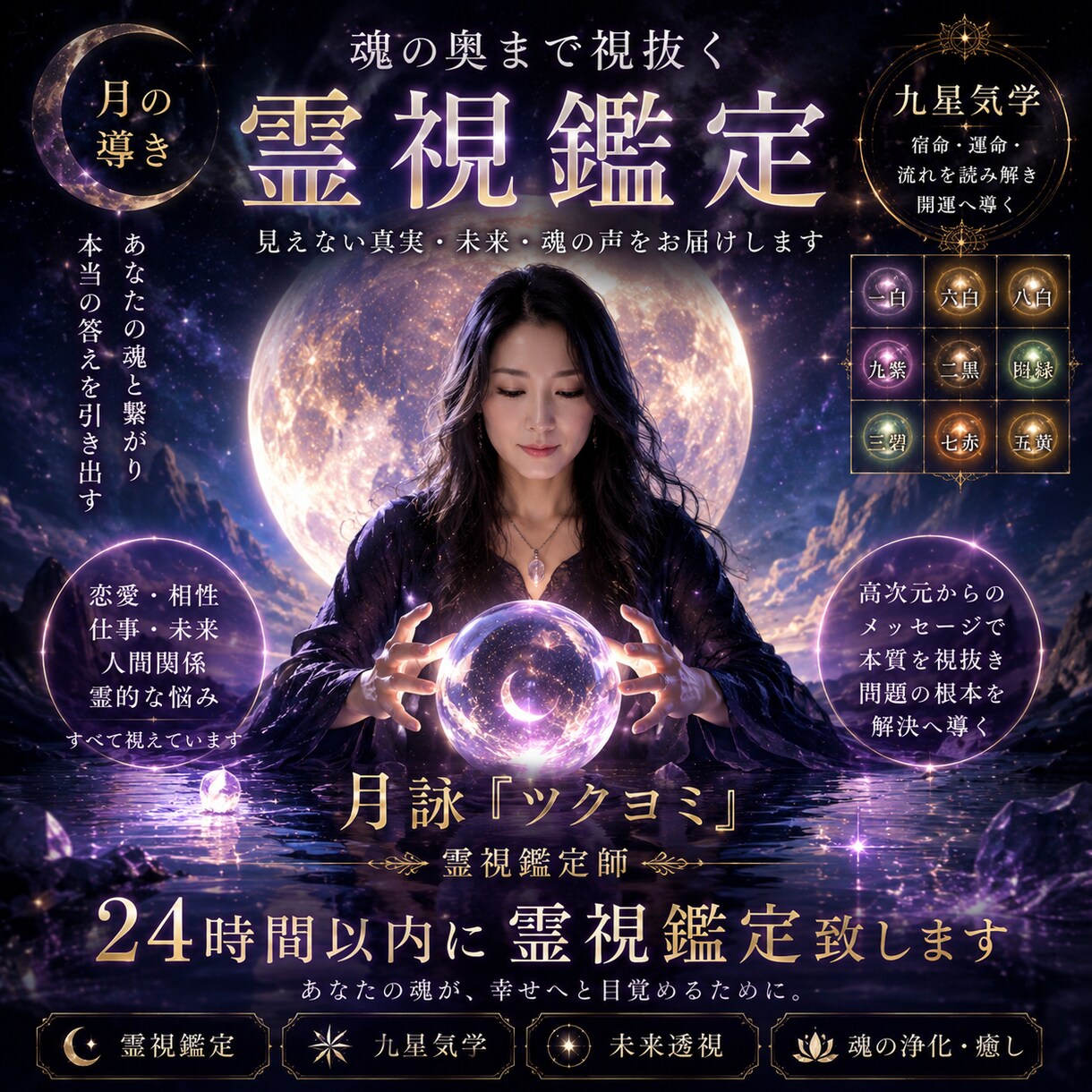12時間以内に霊視で彼との相性、運命占います あの人の心を覗くように…。霊視で恋の未来を読み解きます イメージ1