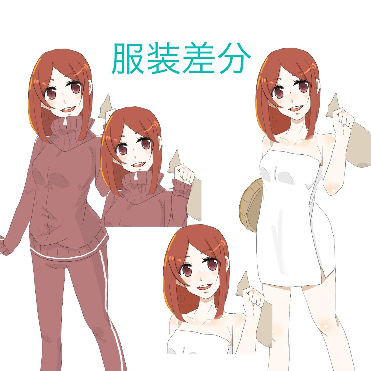 女の子のキャラアイコンから全身立ち絵まで制作します あなたのオリジナルキャラクターを形にします！ イメージ5