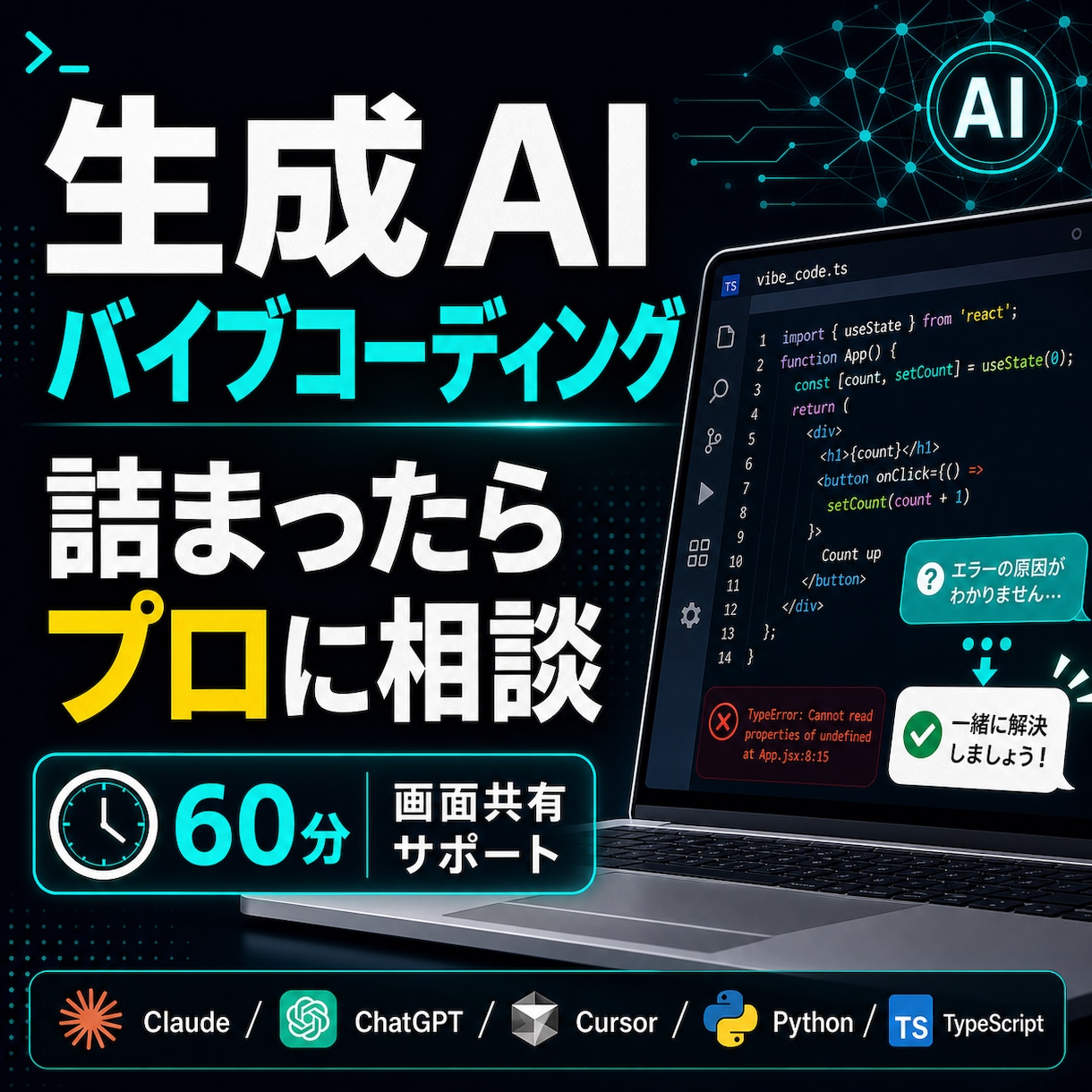 AIを活用したゲーム制作方法をレクチャーします Claude Code対応!現役エンジニアが徹底サポート イメージ1