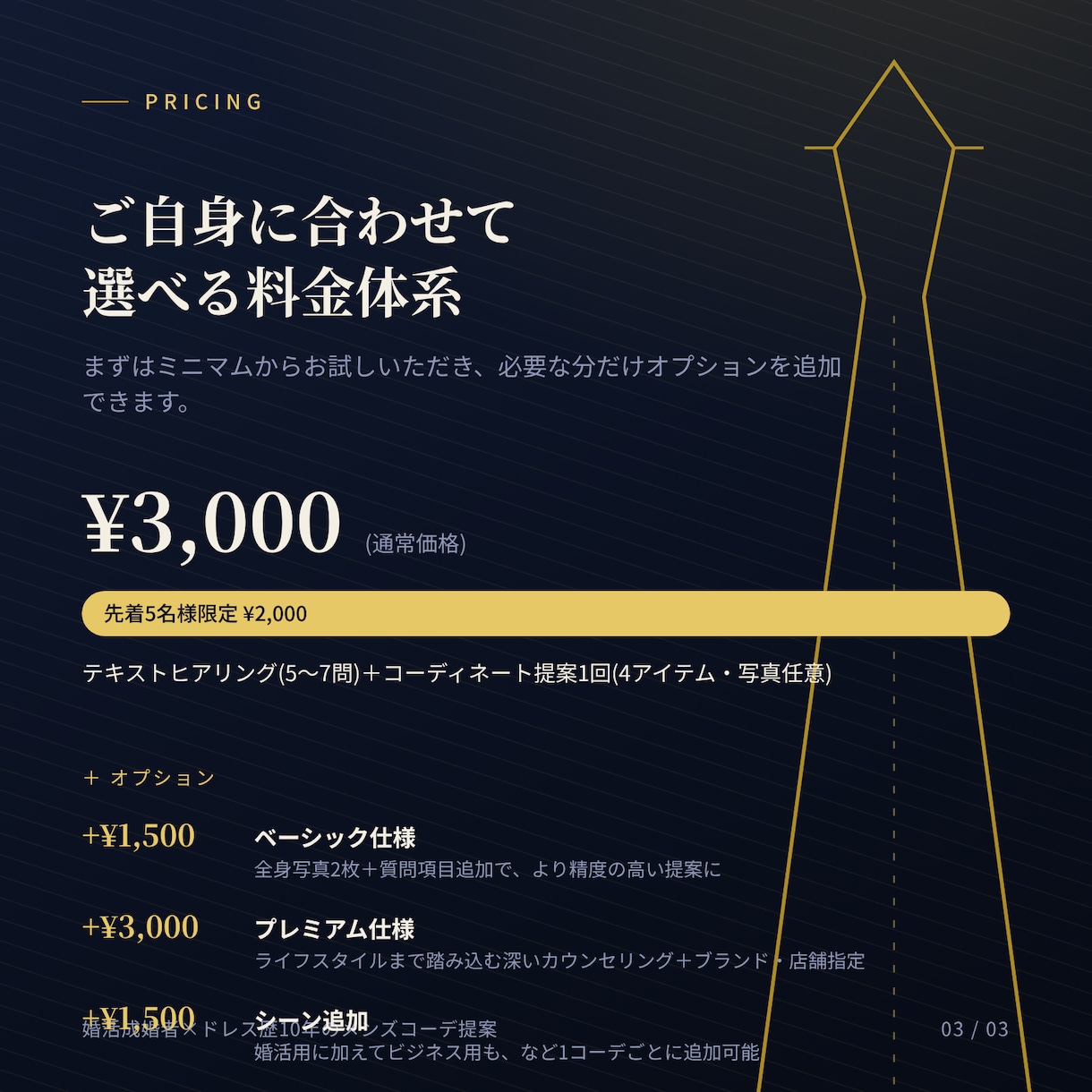婚活成婚者×ドレス歴10年のメンズコーデ提案します 誠実さが伝わる"あなた仕様"の一着をご提案 イメージ4