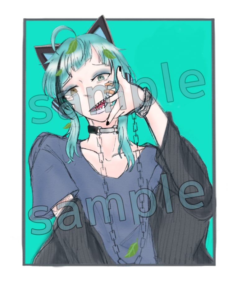 SNS用アイコン、キャラクターデザインを描きます 10～20代がメインで中性的な絵柄が得意ですオリキャラも歓迎 イメージ4