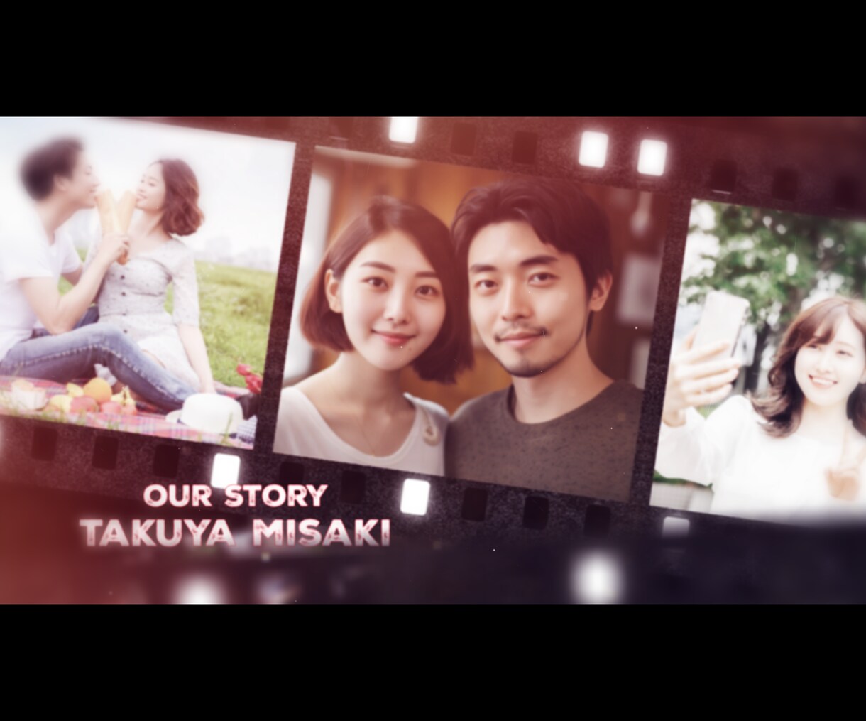 結婚式プロフィールムービーを感動的に制作します 大切な思い出を温かく残すフィルム風映像を制作します イメージ4