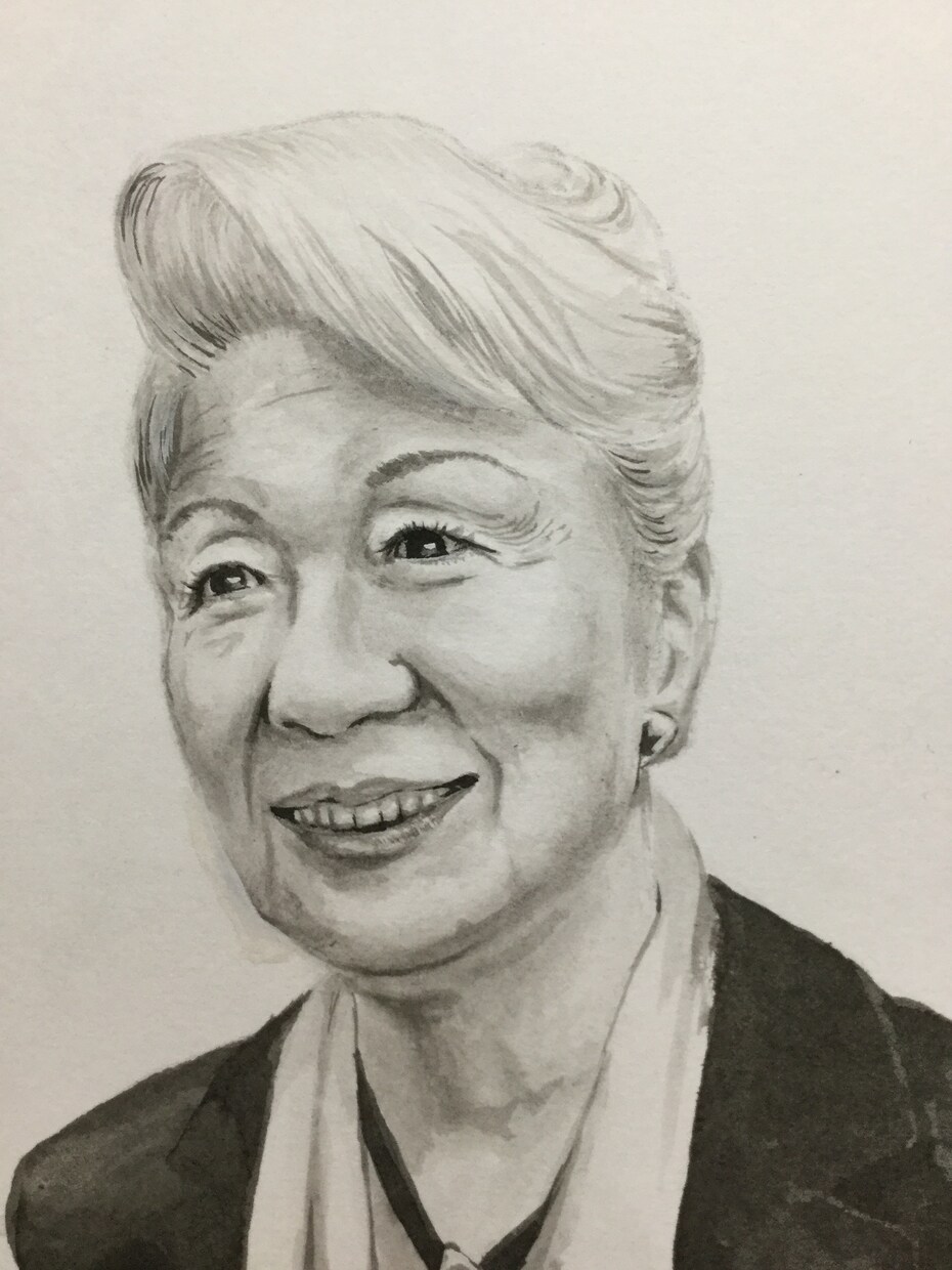 写真から墨で優しい似顔絵を描きます 今時アナログですが、手描きで唯一の似顔絵を描きます。 イメージ10