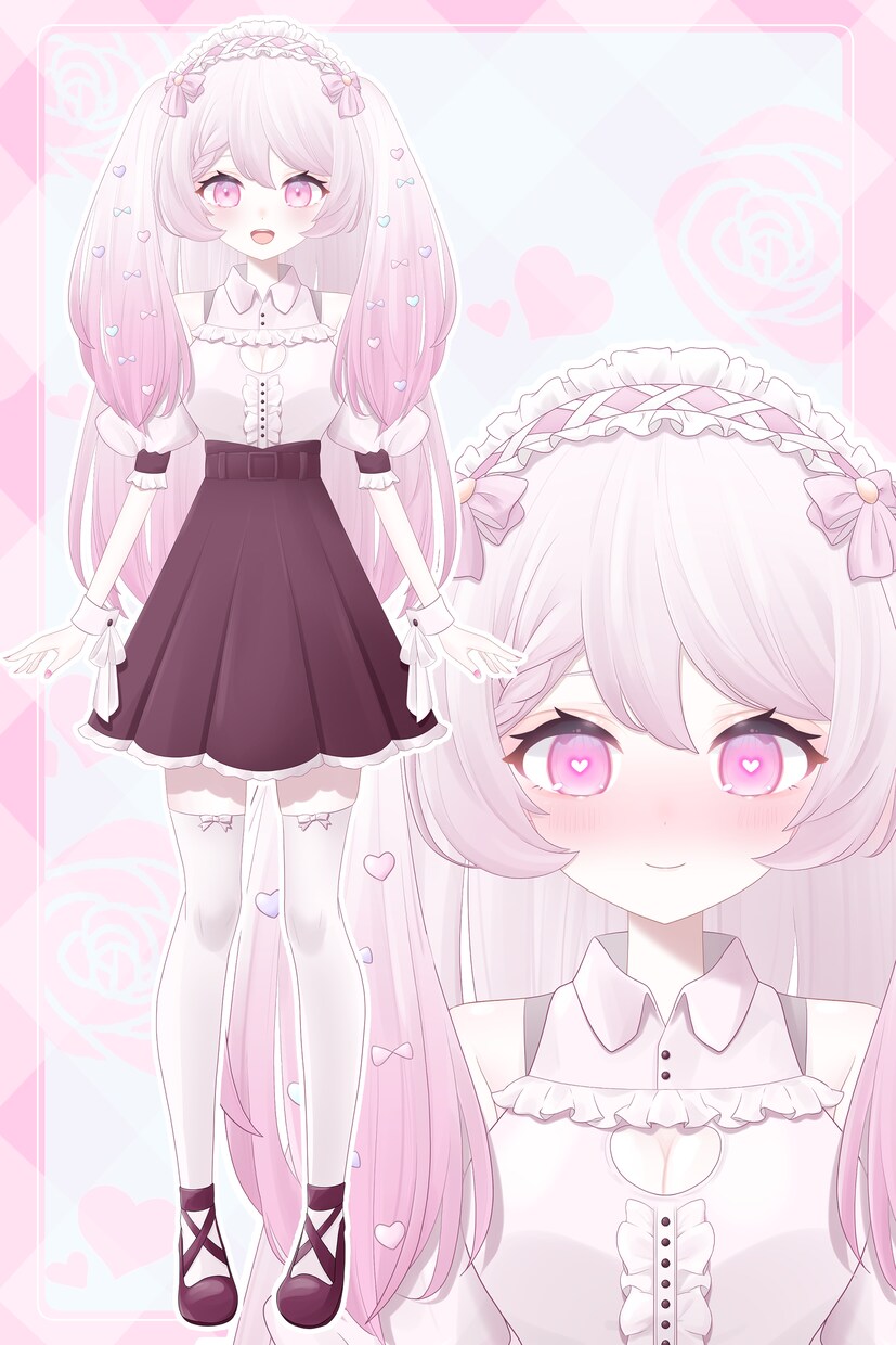 Vtuber用パーツ分けイラスト作成受け付けてます 丁寧な絵柄と細かなパーツ分けで高可動域モデルにも対応◎ イメージ7