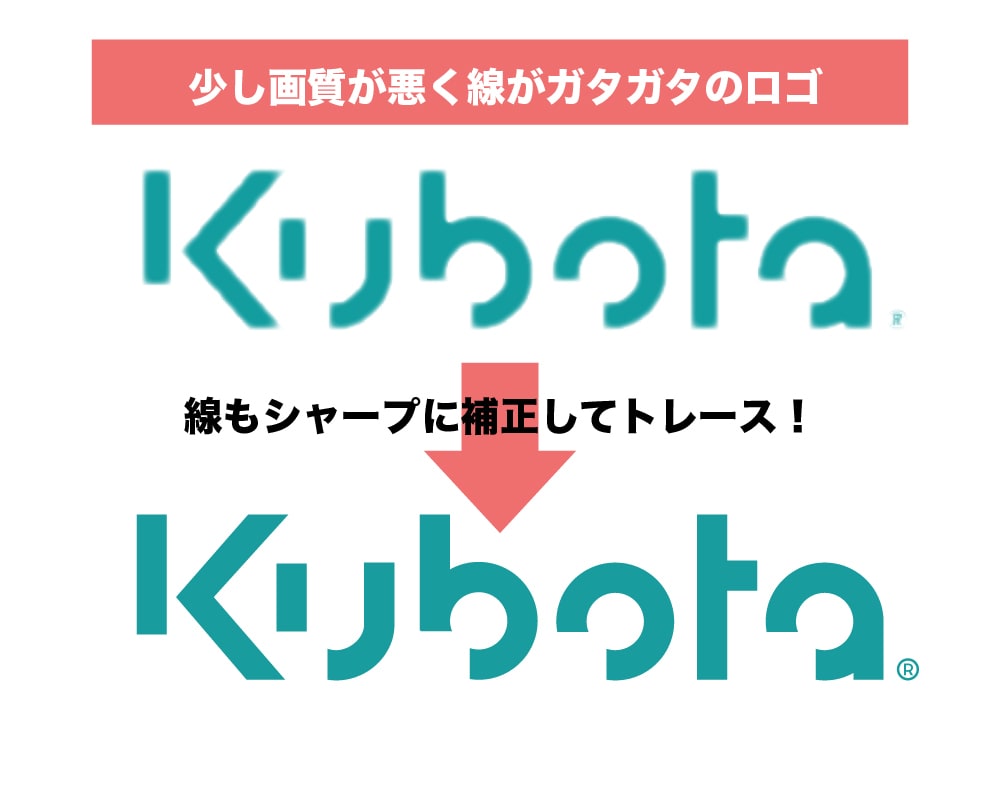 画像からAiデータをお作りします 手書きもOK!Ai納品!丁寧にトレースします イメージ2