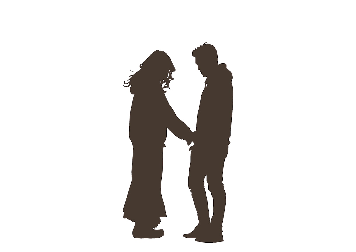 おしゃれなシルエットイラストに加工します 結婚式、家族写真、友達との写真をシルエットイラストに イメージ5