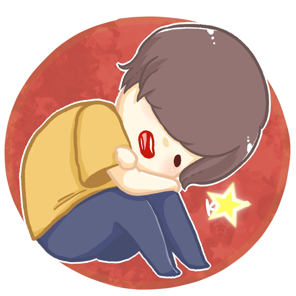 丸いアイコンお描きします LINEやTwitterなどの丸いアイコンにぴったり！ イメージ1