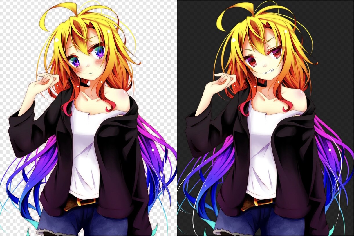 二次イラスト、キャラデザ描きます グラデーションよく使ったイラスト描きます。 イメージ4
