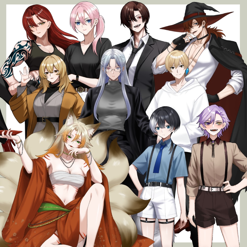 TRPG・ゲームで使える立ち絵を制作します キャラクターの性格やこだわりが伝わる一枚を イメージ4